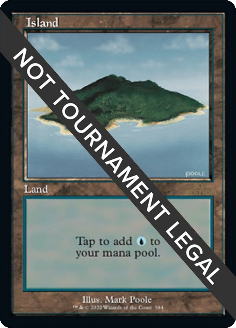 Image for Island (584) (Retro Frame) (584) - Magic: The Gathering
