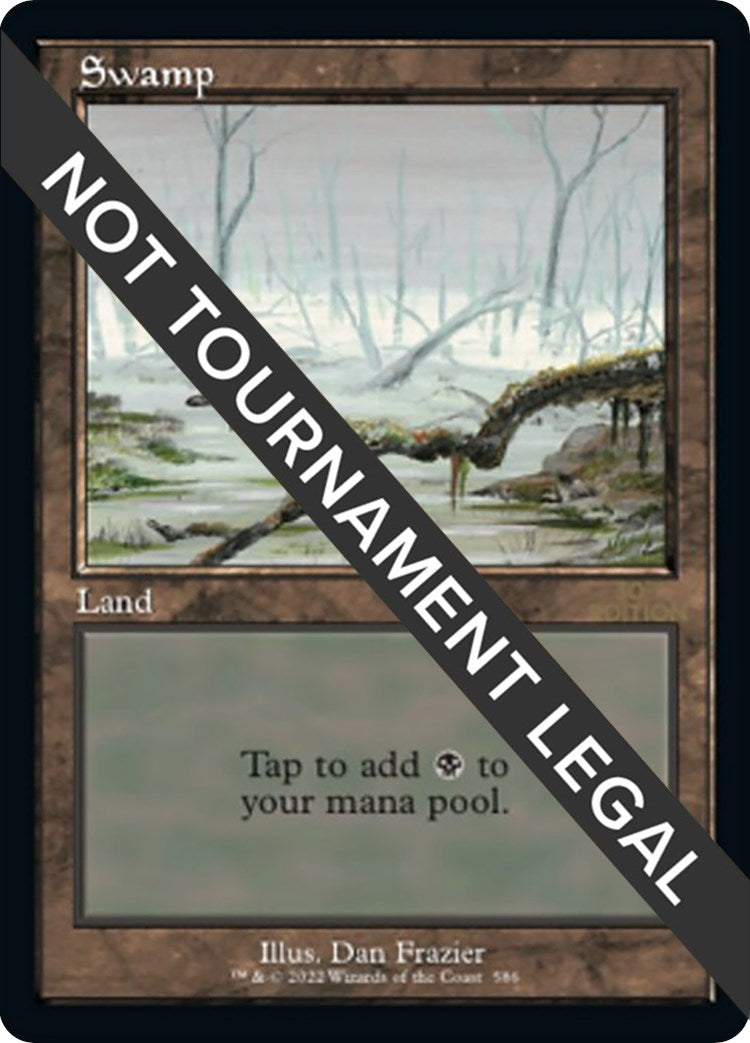 Image for Swamp (586) (Retro Frame) (586) - Magic: The Gathering