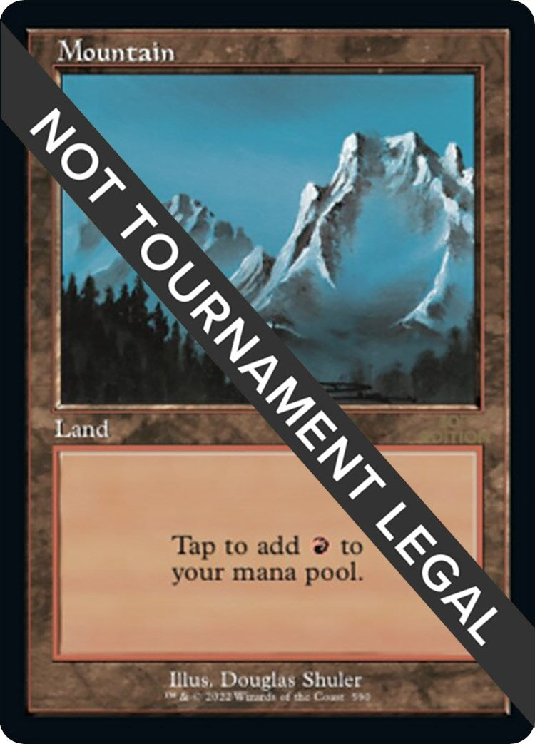 Image for Mountain (590) (Retro Frame) (590) - Magic: The Gathering