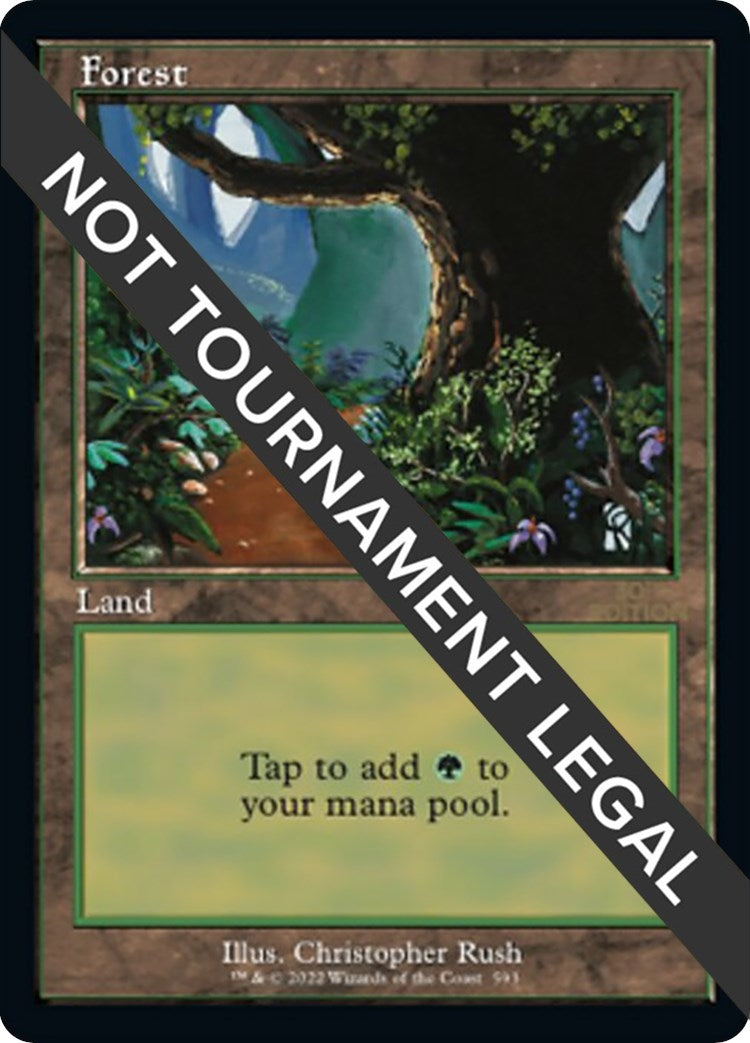 Image for Forest (593) (Retro Frame) (593) - Magic: The Gathering