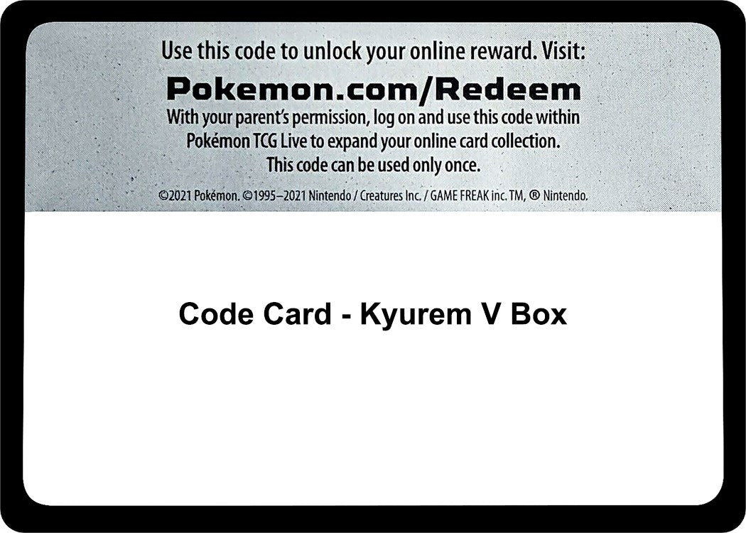 Image for Code Card - Kyurem V Box (MCAP) - Pokemon