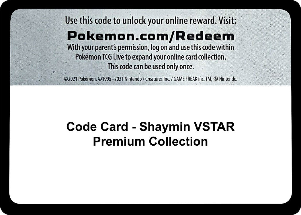 Image for Code Card - Shaymin VSTAR Premium Collection (MCAP) - Pokemon