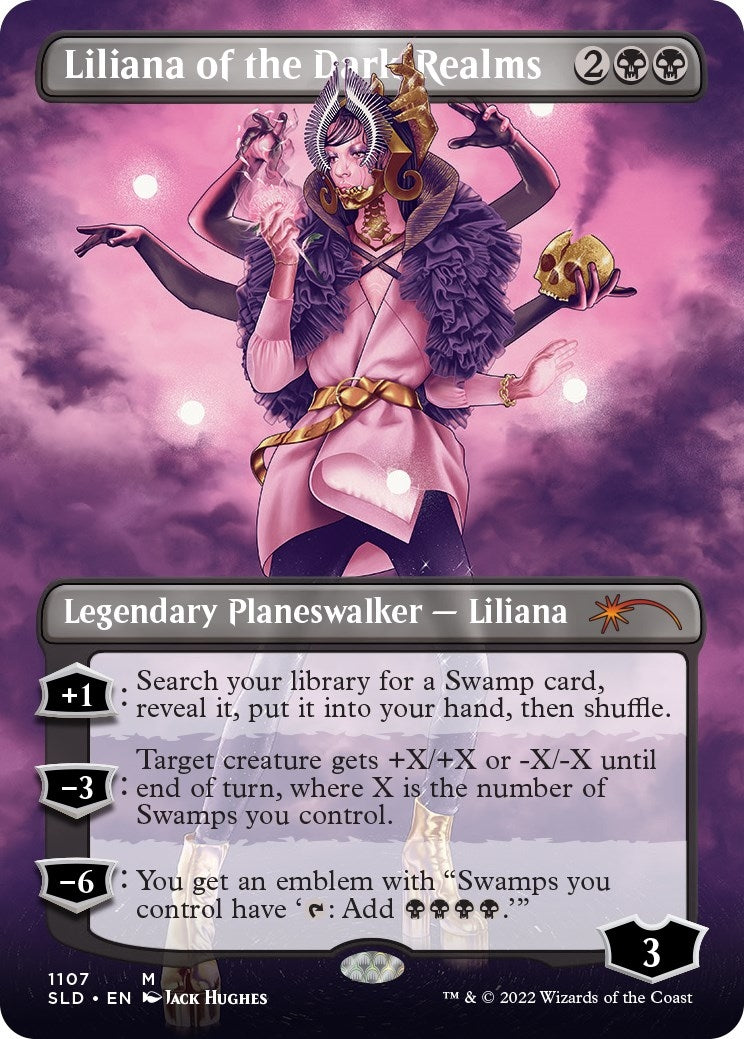 Image for Liliana of the Dark Realms (Borderless) (1107) - Magic: The Gathering