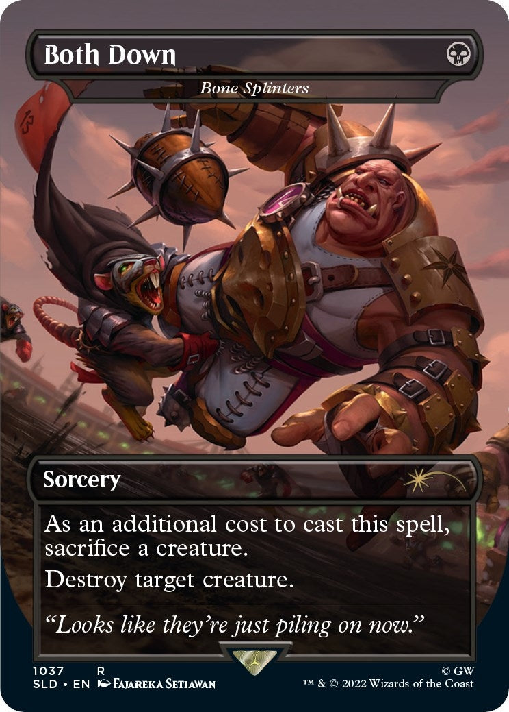Image for Both Down - Bone Splinters (Borderless) (1037) - Magic: The Gathering