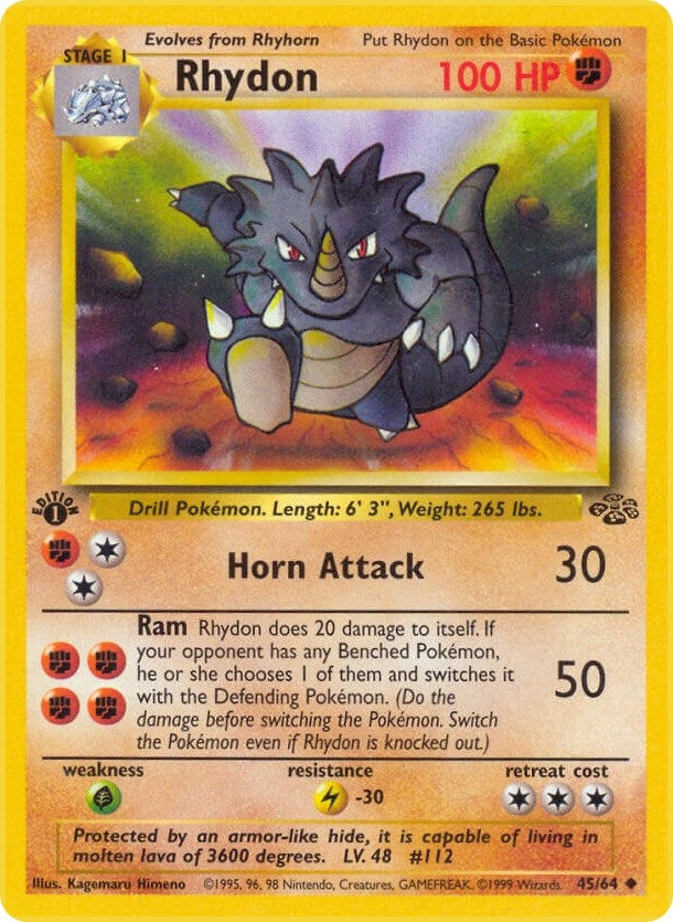 Image for Rhydon (45/64) (JU) - Pokemon
