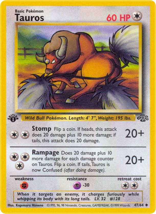 Image for Tauros (47/64) (JU) - Pokemon
