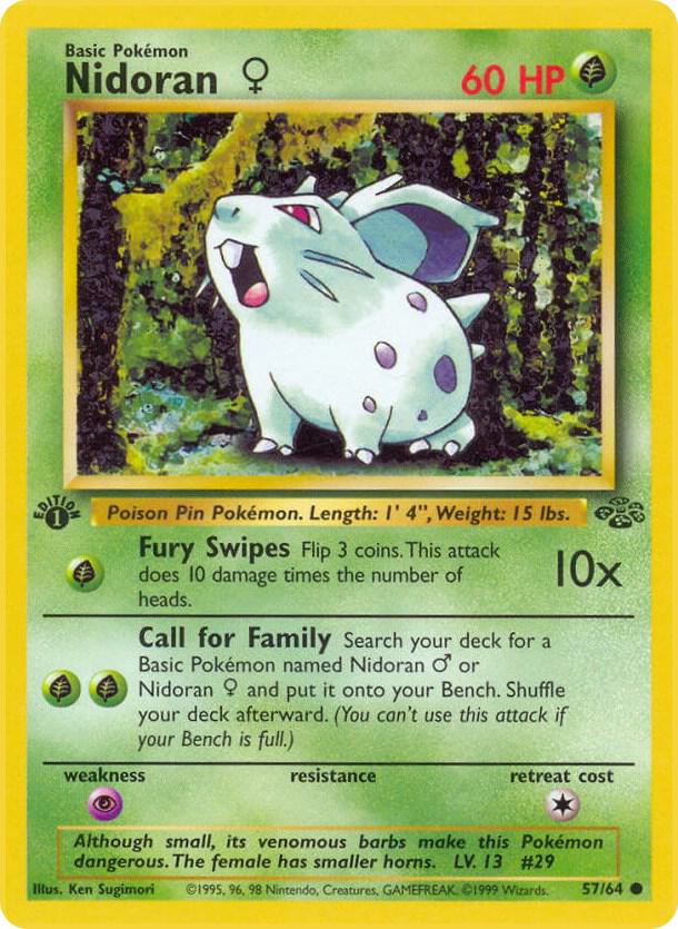 Image for Nidoran F (57/64) (JU) - Pokemon