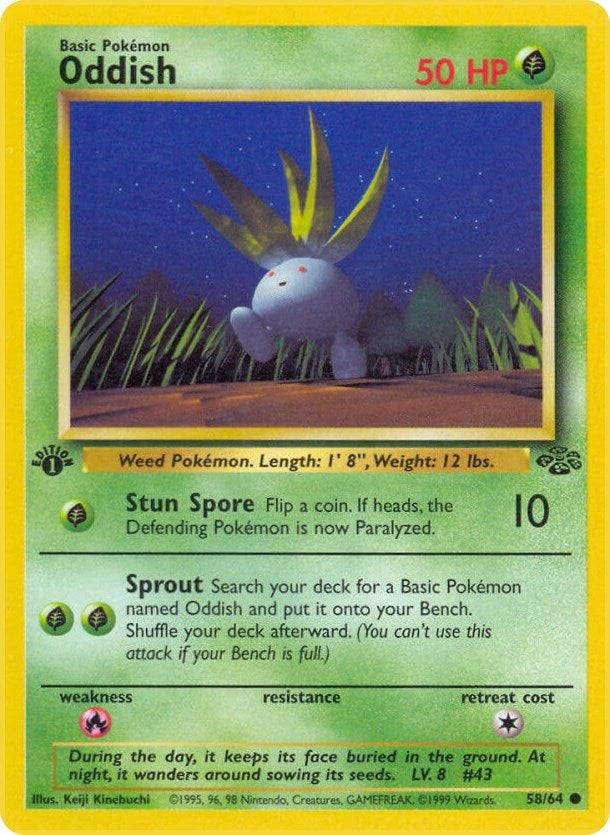 Image for Oddish (58/64) (JU) - Pokemon