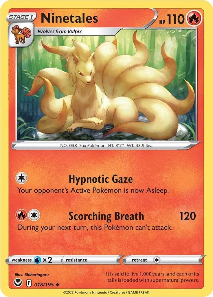Image for Ninetales (018/195) (SWSH12) - Pokemon