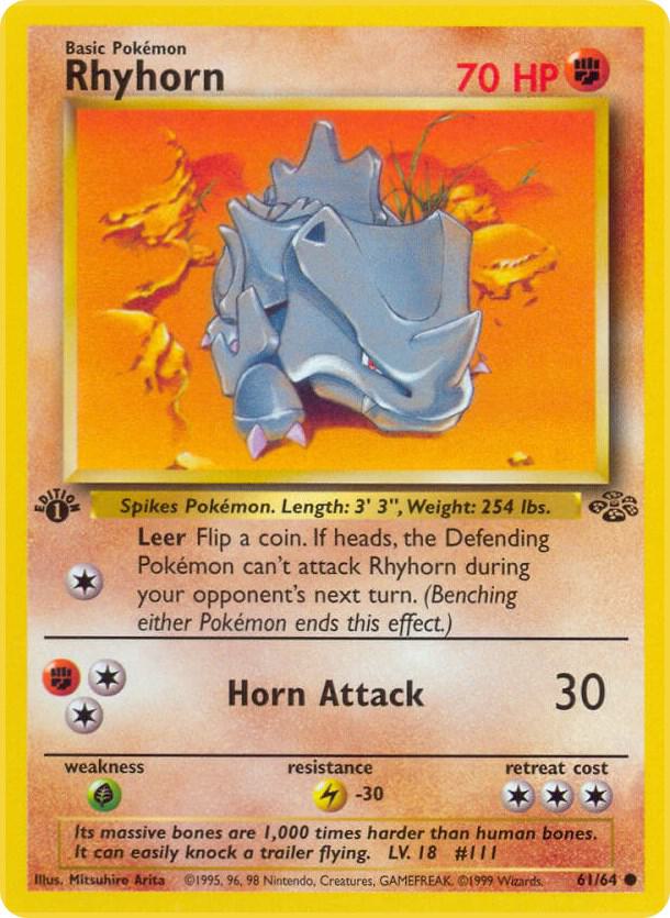 Image for Rhyhorn (61/64) (JU) - Pokemon