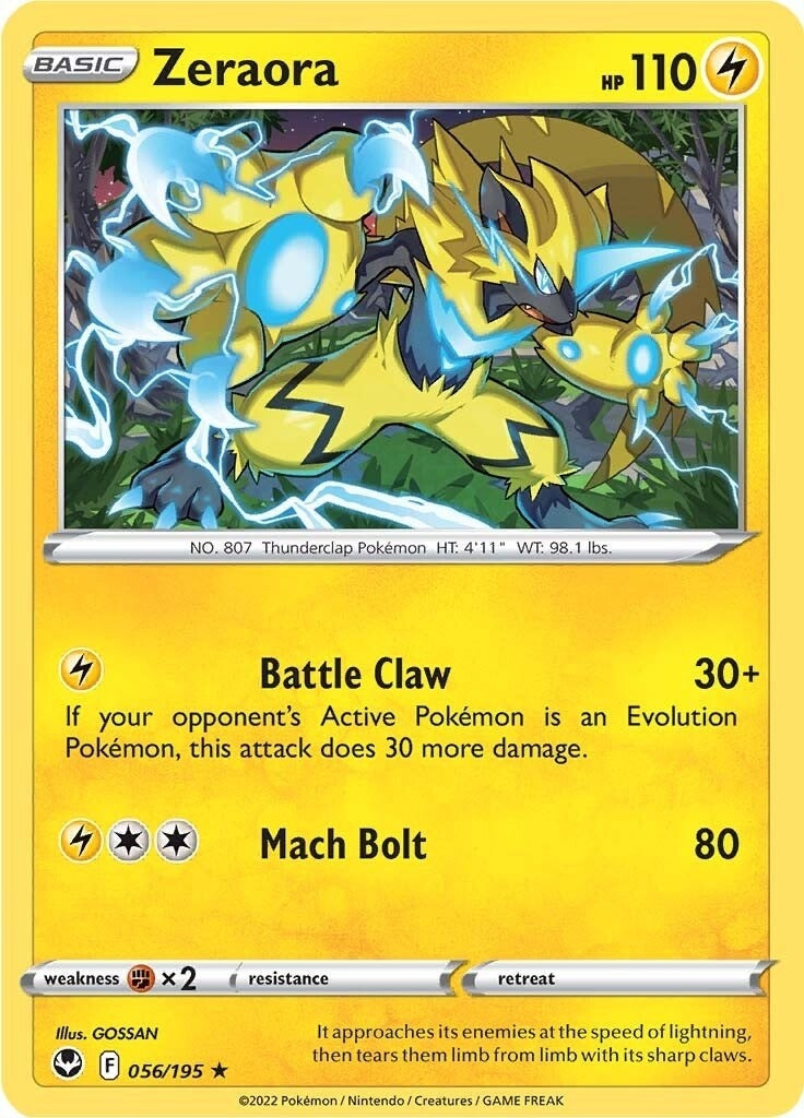 Image for Zeraora (056/195) (SWSH12) - Pokemon