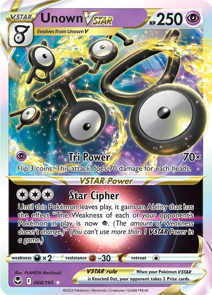 Image for Unown VSTAR (066/195) (SWSH12) - Pokemon