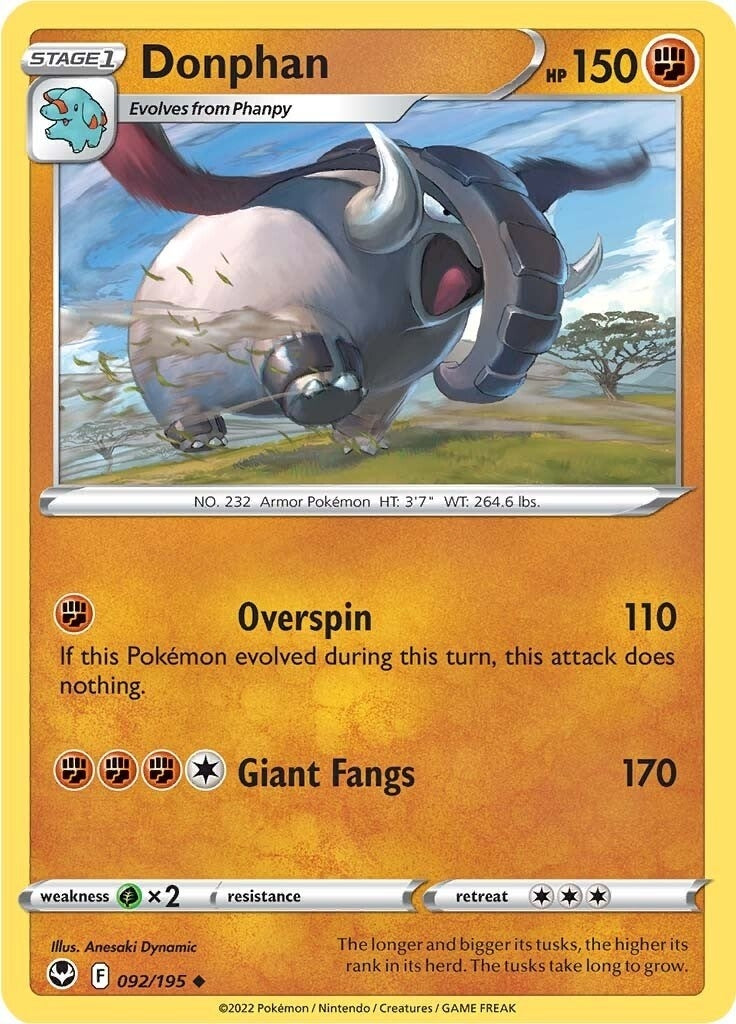 Image for Donphan (092/195) (SWSH12) - Pokemon