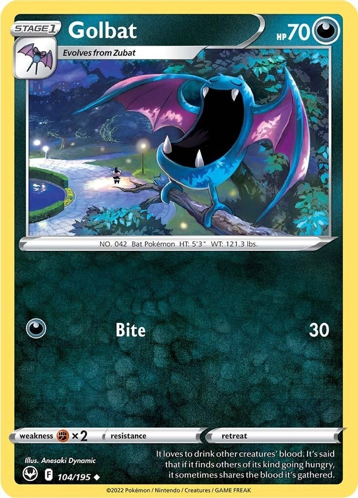 Image for Golbat (104/195) (SWSH12) - Pokemon