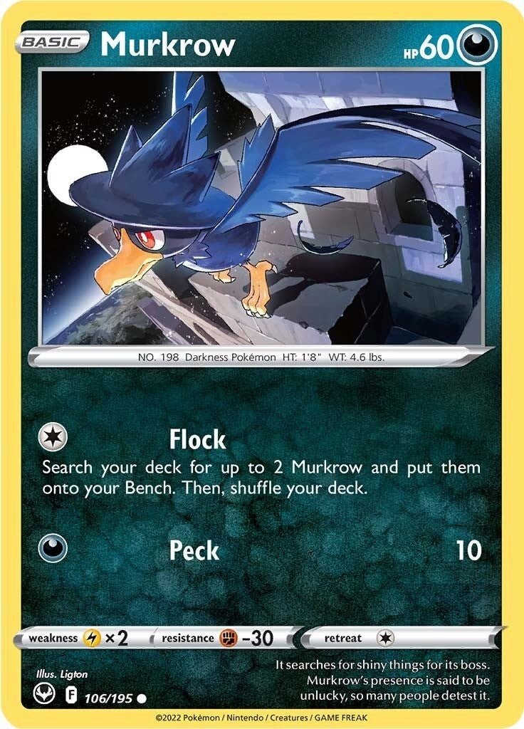 Image for Murkrow (106/195) (SWSH12) - Pokemon