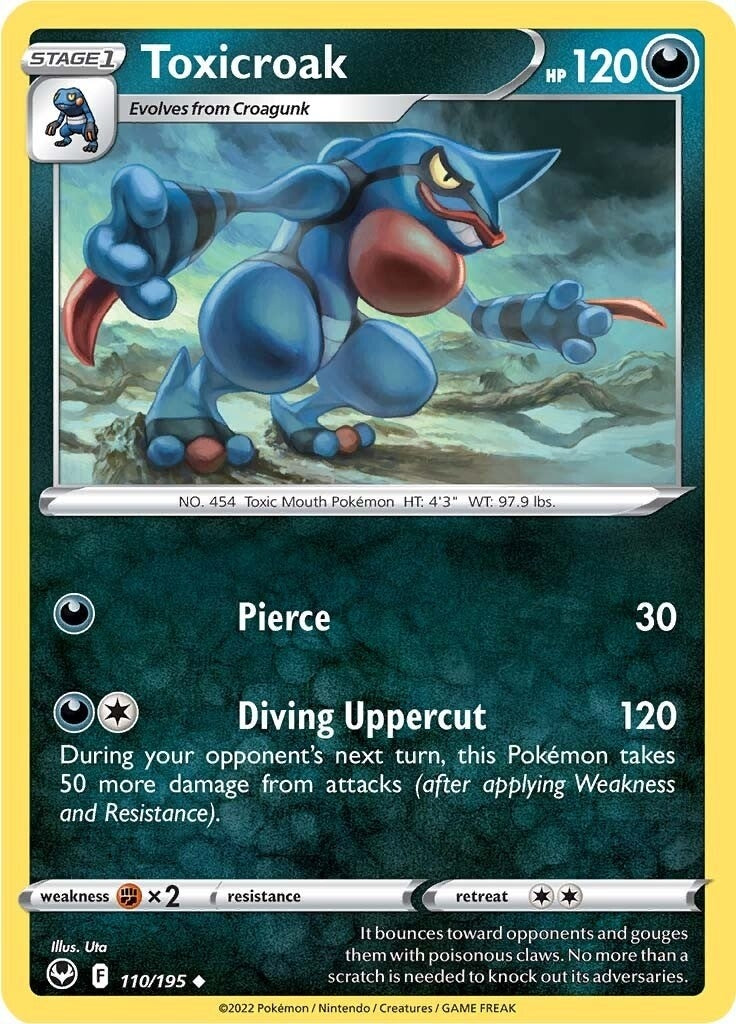 Image for Toxicroak (110/195) (SWSH12) - Pokemon