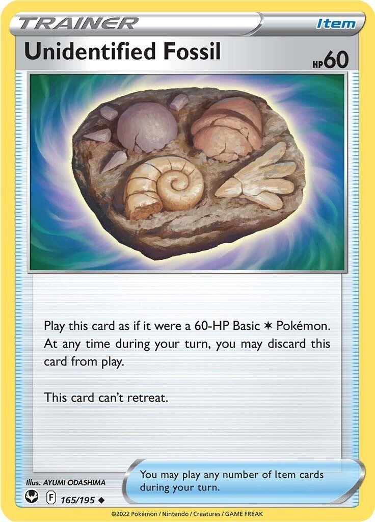 Image for Unidentified Fossil (165/195) (SWSH12) - Pokemon