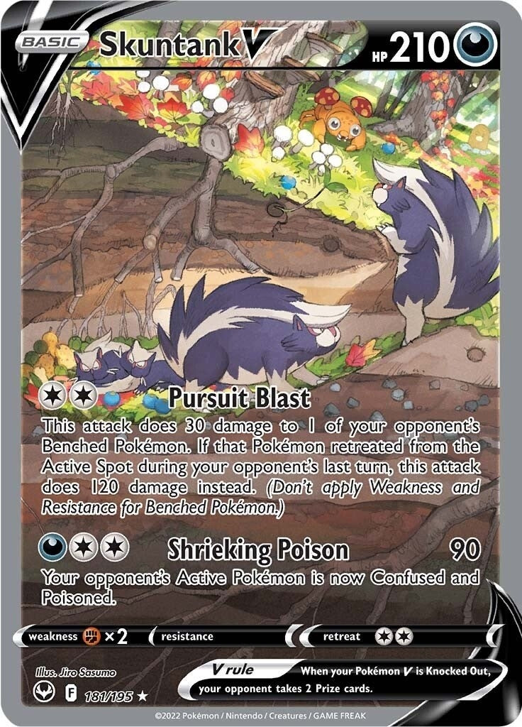 Image for Skuntank V (Alternate Full Art) (181/195) (SWSH12) - Pokemon