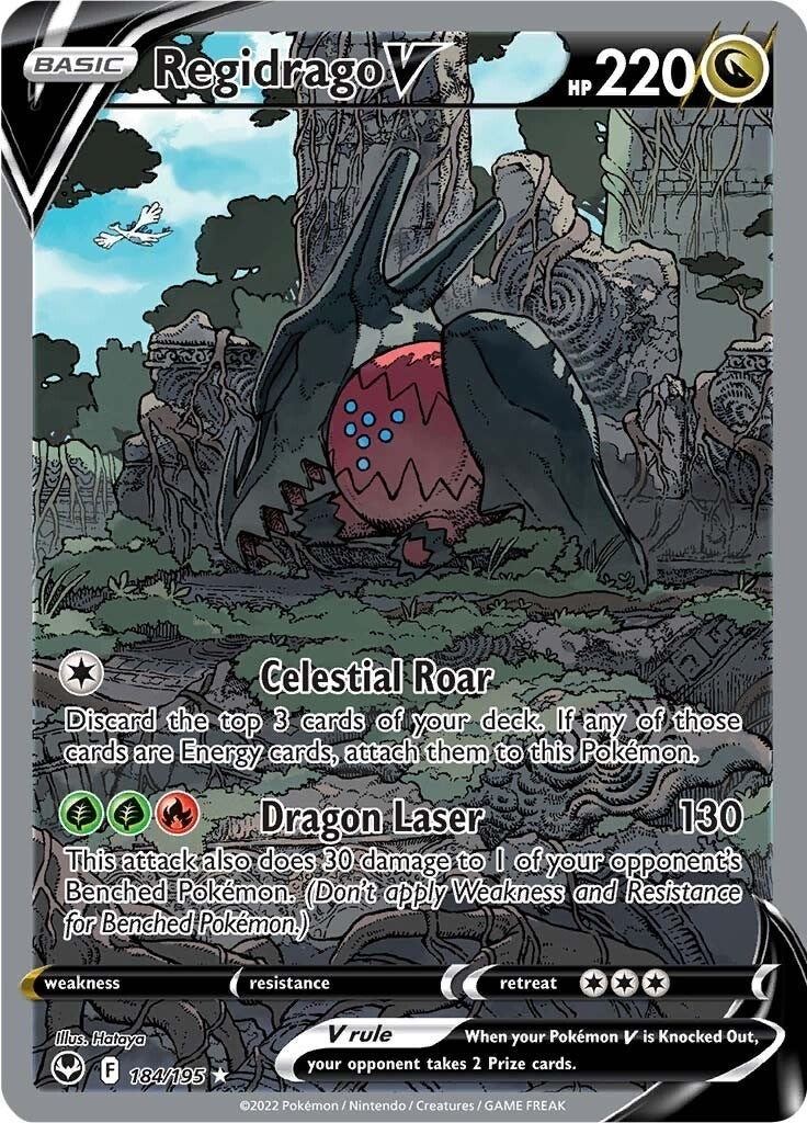 Image for Regidrago V (Alternate Full Art) (184/195) (SWSH12) - Pokemon