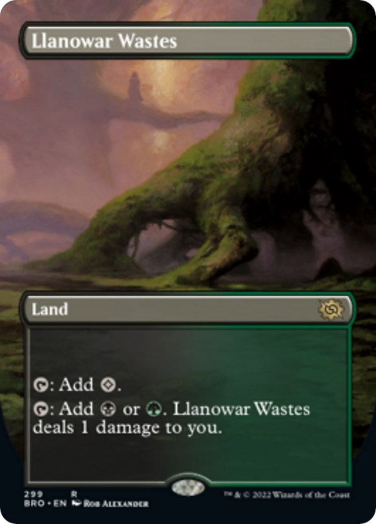 Image for Llanowar Wastes (Borderless) (299) - Magic: The Gathering