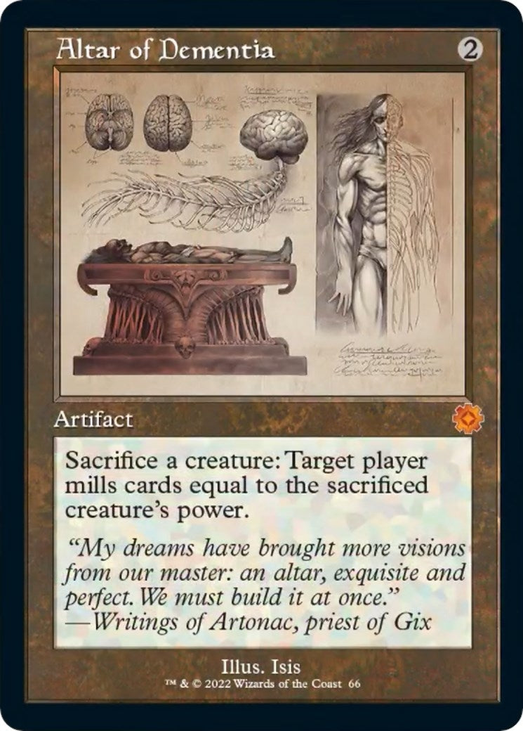 Image for Altar of Dementia (Schematic) (66) (BRR) - Magic: The Gathering