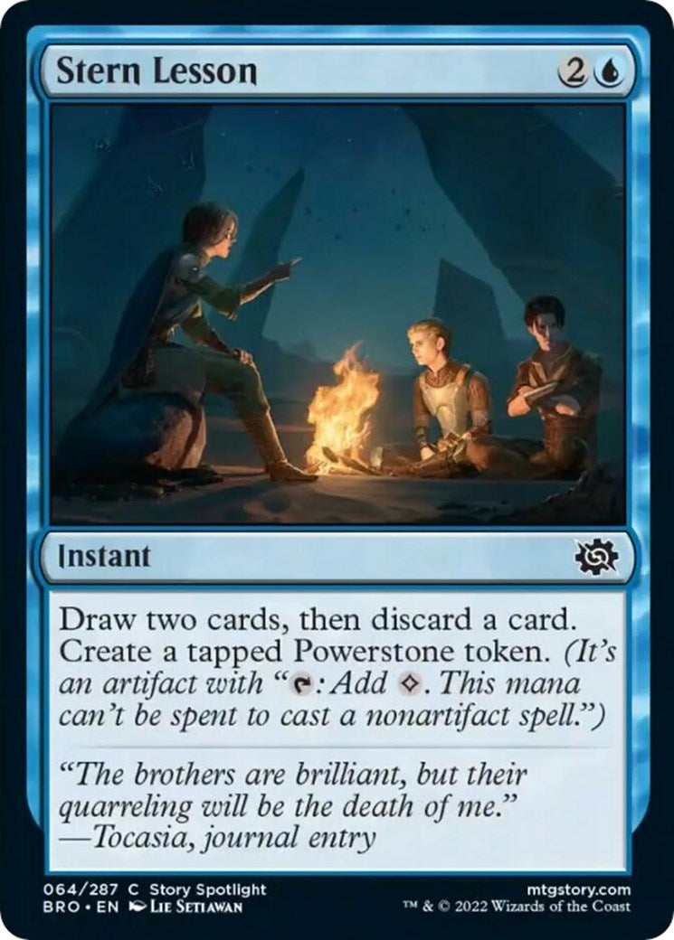 Image for Stern Lesson (64) (BRO) - Magic: The Gathering