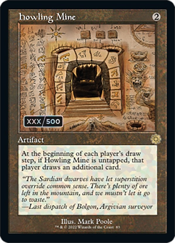 Image for Howling Mine (Schematic) (Serial Numbered) (83) - Magic: The Gathering