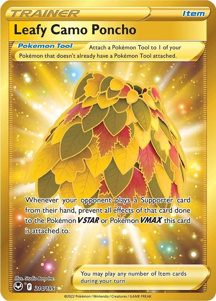 Image for Leafy Camo Poncho (Secret) (214/195) (SWSH12) - Pokemon