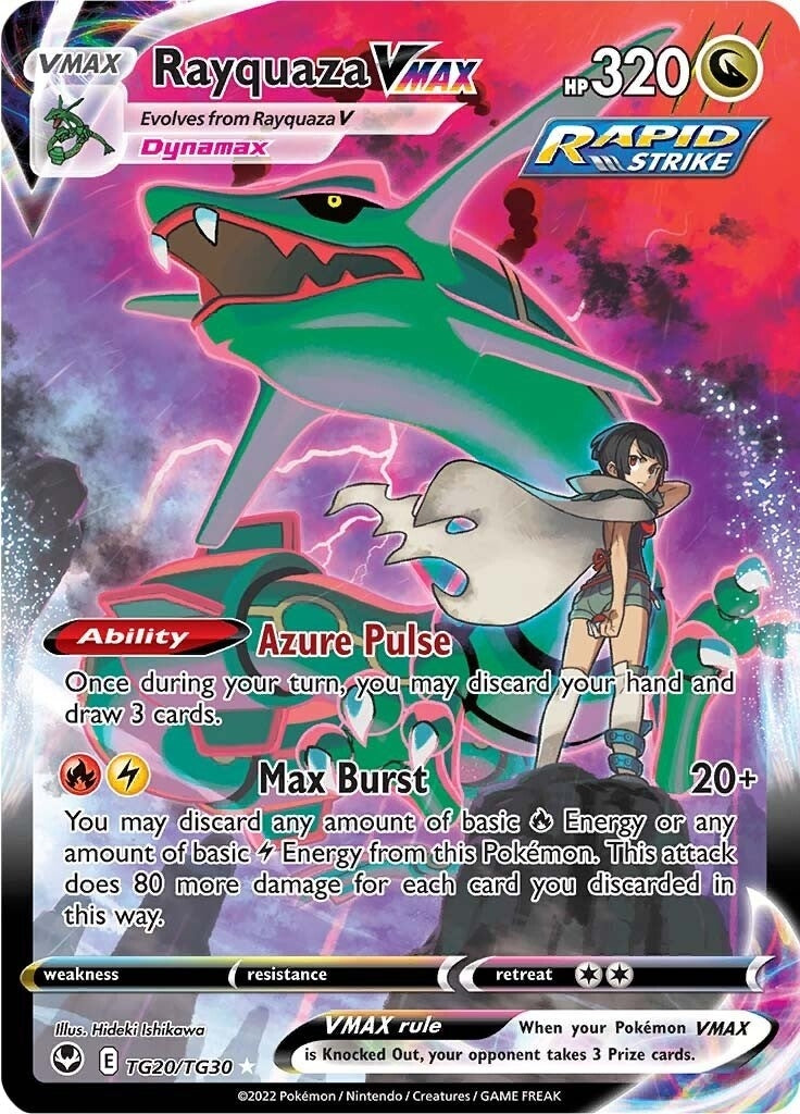 Image for Rayquaza VMAX (TG20/TG30) (SWSH12: TG) - Pokemon