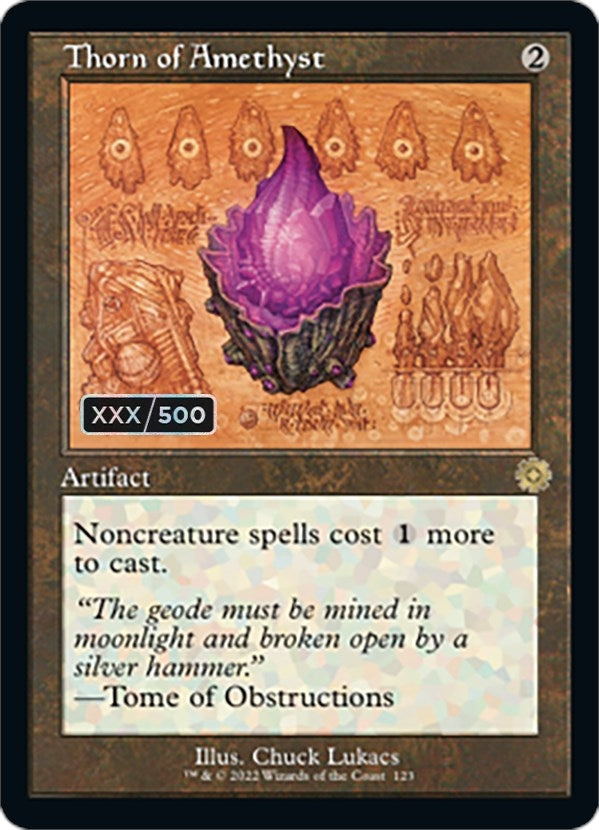 Image for Thorn of Amethyst (Schematic) (Serial Numbered) (123) - Magic: The Gathering