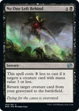 Image for No One Left Behind (109) (BRO) - Magic: The Gathering