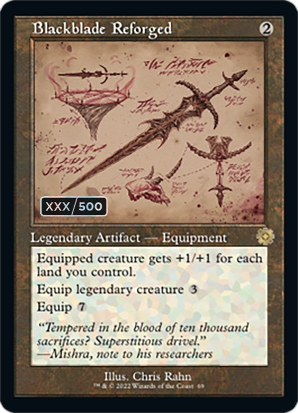 Image for Blackblade Reforged (Schematic) (Serial Numbered) (69) - Magic: The Gathering