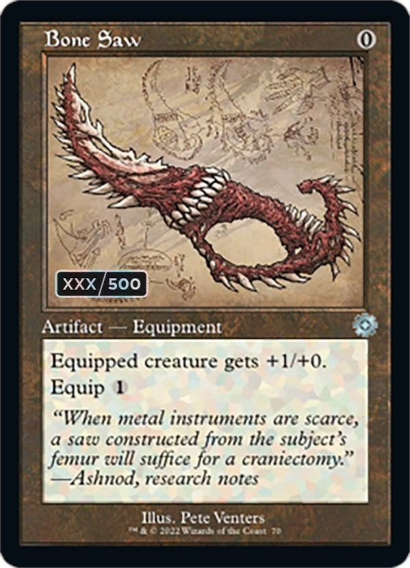 Image for Bone Saw (Schematic) (Serial Numbered) (70) - Magic: The Gathering
