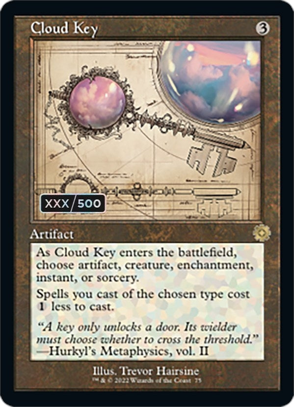 Image for Cloud Key (Schematic) (Serial Numbered) (75) - Magic: The Gathering