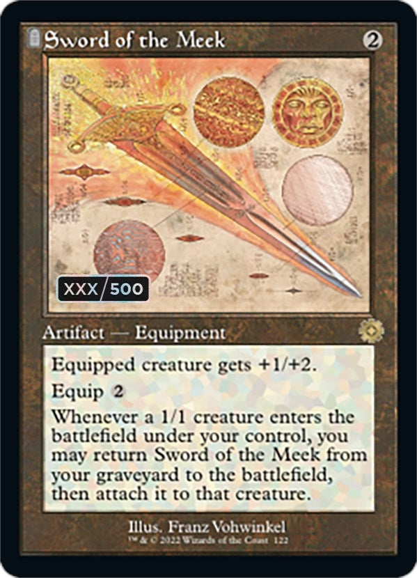 Image for Sword of the Meek (Schematic) (Serial Numbered) (122) - Magic: The Gathering