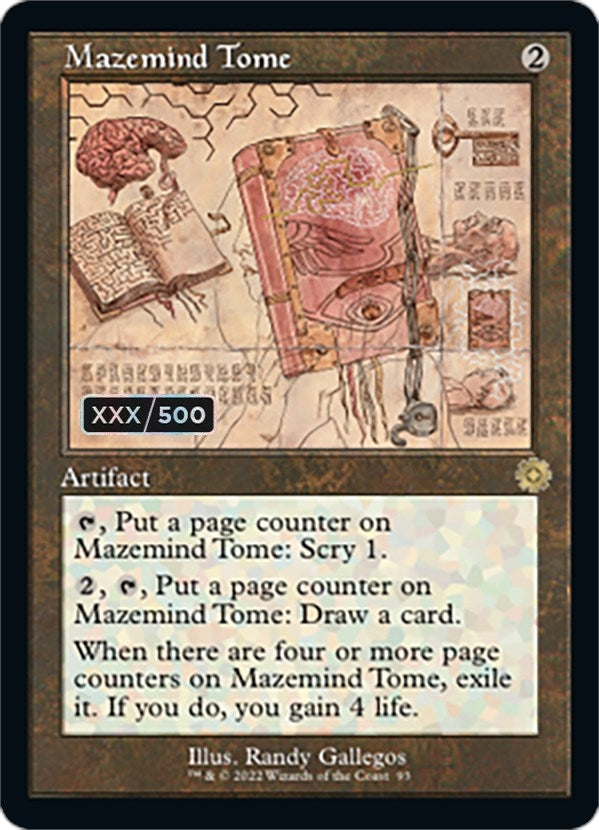Image for Mazemind Tome (Schematic) (Serial Numbered) (93) - Magic: The Gathering