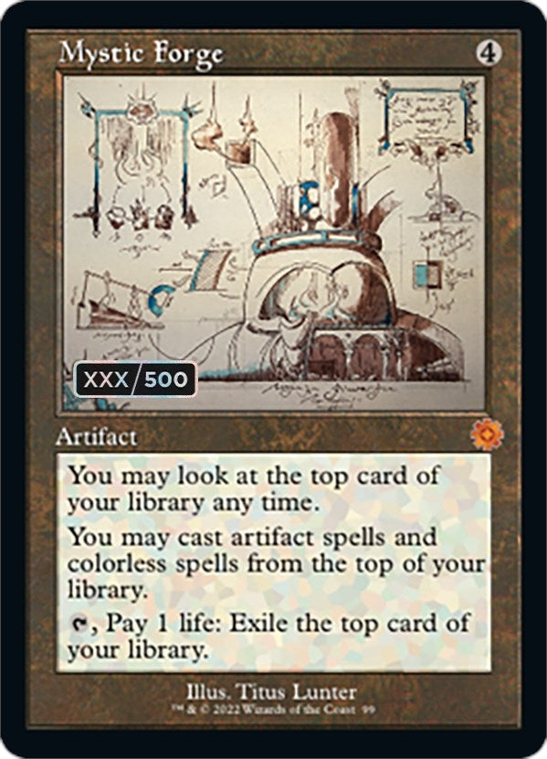Image for Mystic Forge (Schematic) (Serial Numbered) (99) - Magic: The Gathering