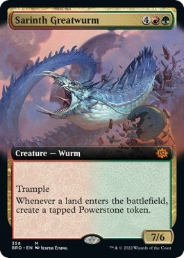 Image for Sarinth Greatwurm (Extended Art) (358) - Magic: The Gathering
