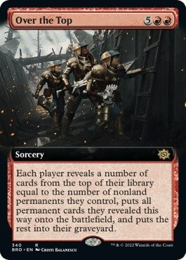 Image for Over the Top (Extended Art) (340) - Magic: The Gathering