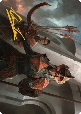 Image for Siege Veteran Art Card (Gold-Stamped Signature) (3) - Magic: The Gathering