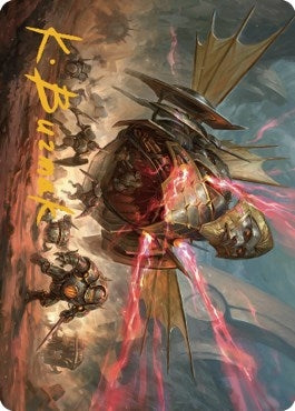 Image for Liberator, Urza's Battlethopter Art Card (Gold-Stamped Signature) (44) (ASBRO) - Magic: The Gathering