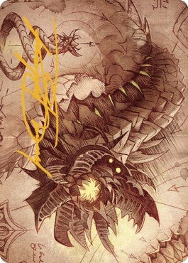Image for Wurmcoil Engine Art Card (Gold-Stamped Signature) (81) - Magic: The Gathering