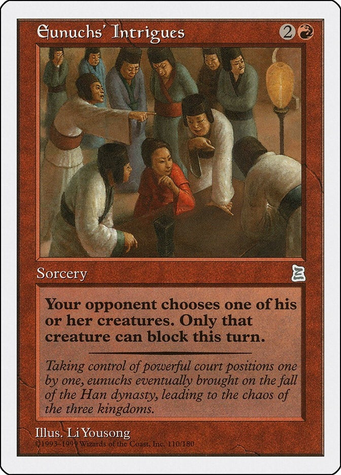 Image for Eunuchs' Intrigues (110) - Magic: The Gathering