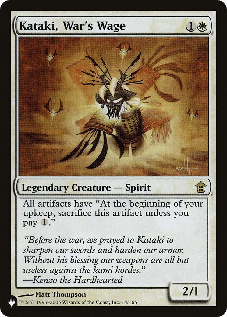 Image for Kataki, War's Wage (14/165) (LIST) - Magic: The Gathering