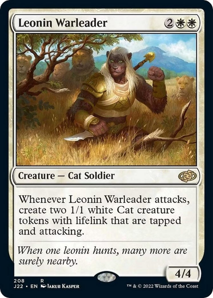 Image for Leonin Warleader (208) - Magic: The Gathering
