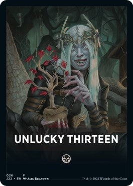Image for Unlucky Thirteen Theme Card (26) - Magic: The Gathering