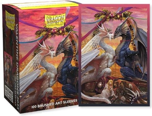 Image for Dragon Shield 2023 Limited Edition Art Sleeves - Valentine Dragons (100-Pack) - Card Sleeves