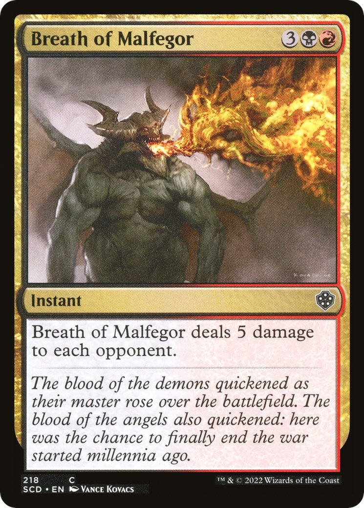 Image for Breath of Malfegor (218) - Magic: The Gathering