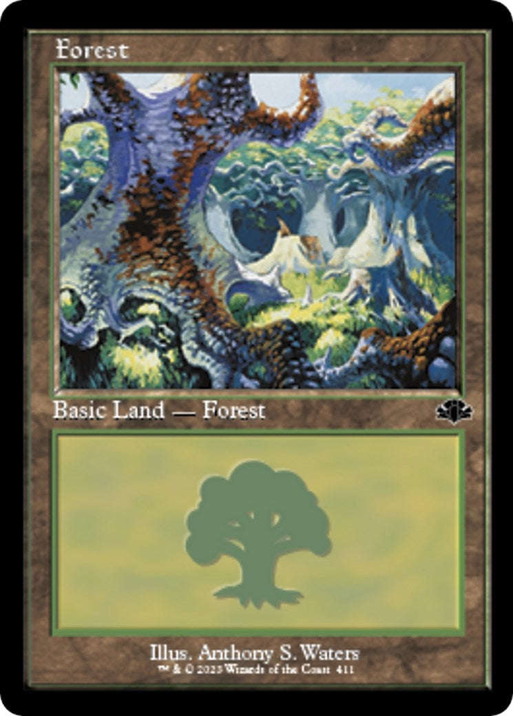 Image for Forest (411) (Retro Frame) (411) (DMR) - Magic: The Gathering