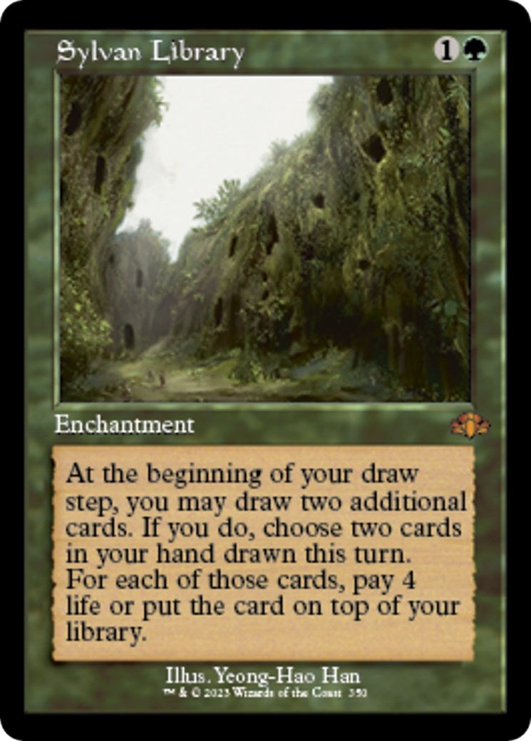 Image for Sylvan Library (Retro Frame) (350) - Magic: The Gathering